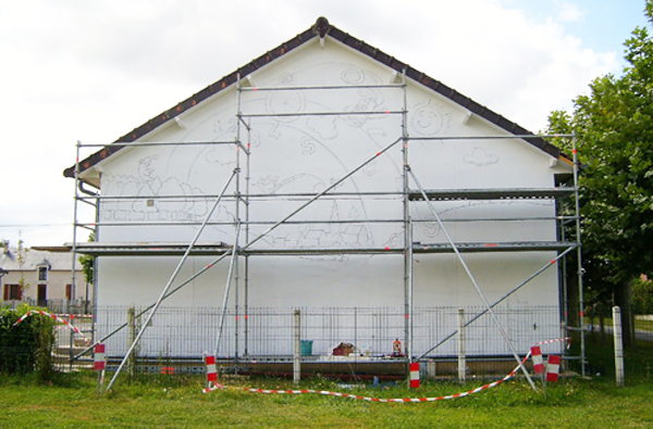 fresque ecole